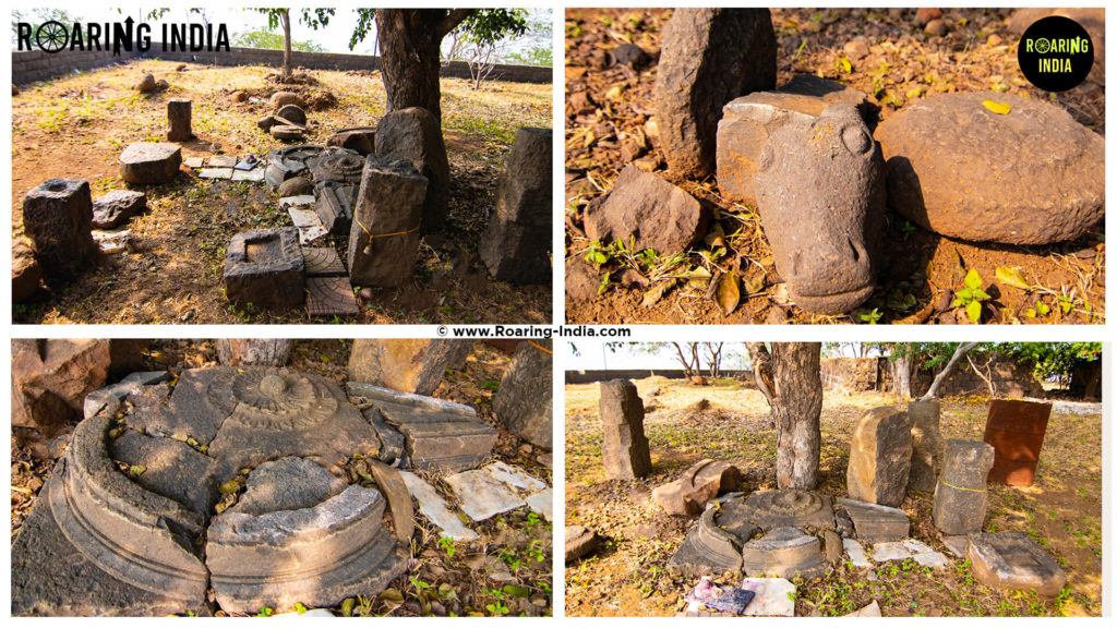 Remains of Ancient Stone Crafts Machindragad Fort