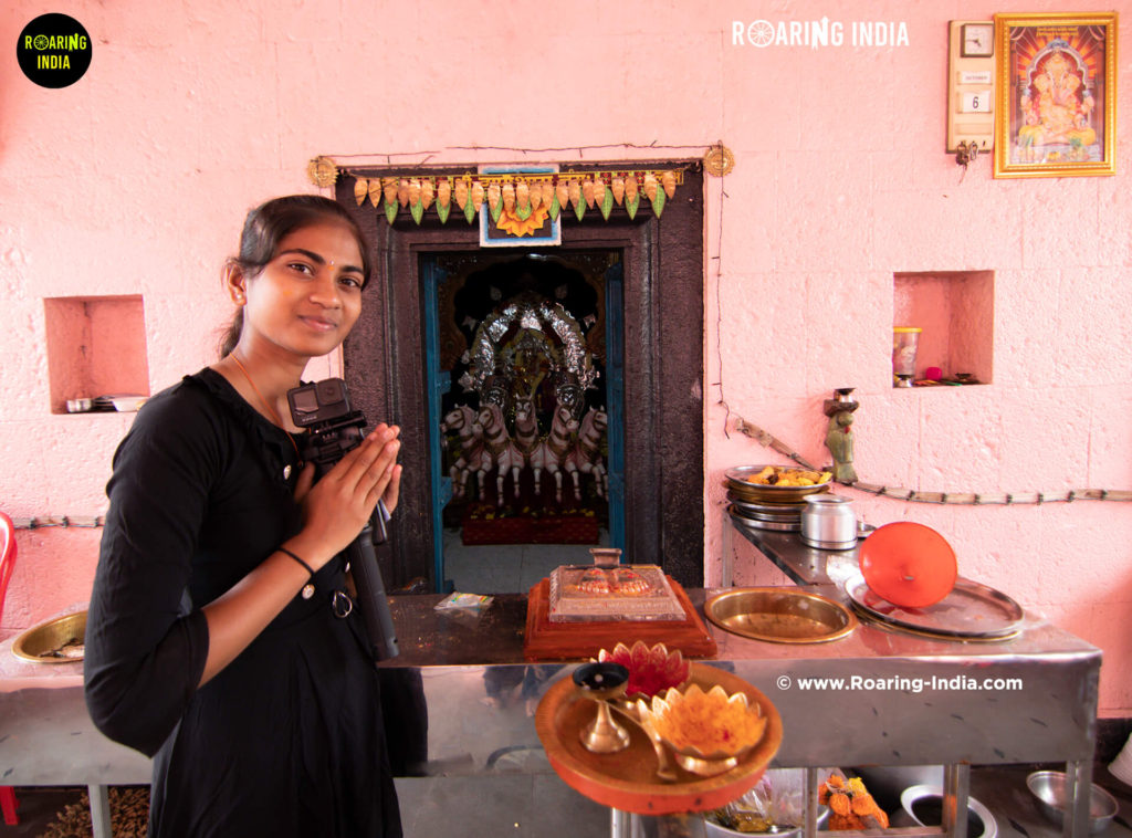 Mayashree mali at Amba Bhavani Temple Athani