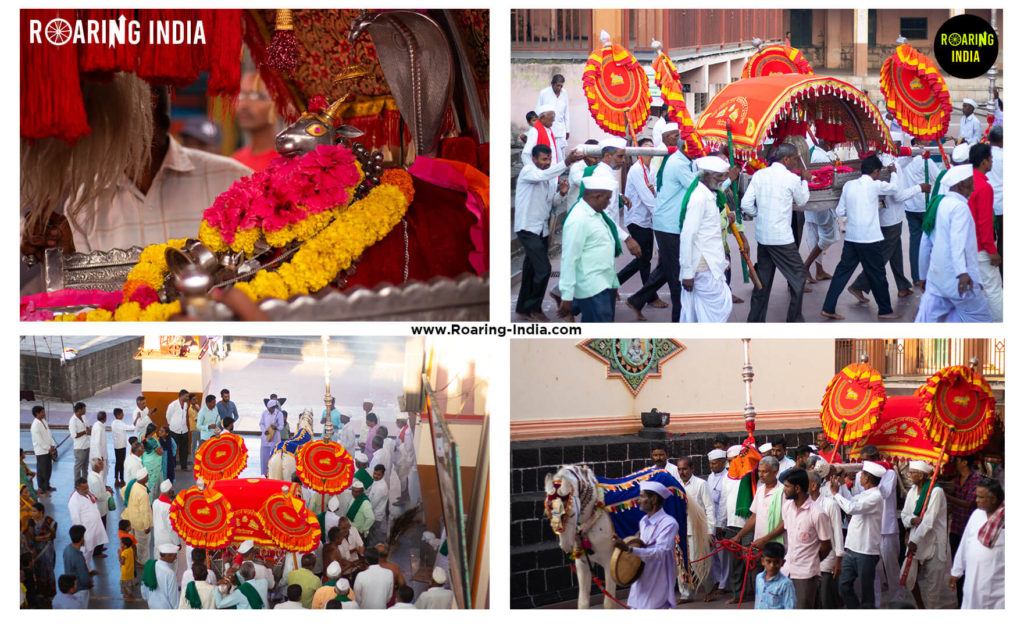 Pallakki Ustava Images in Khilegaon Basavanna Temple