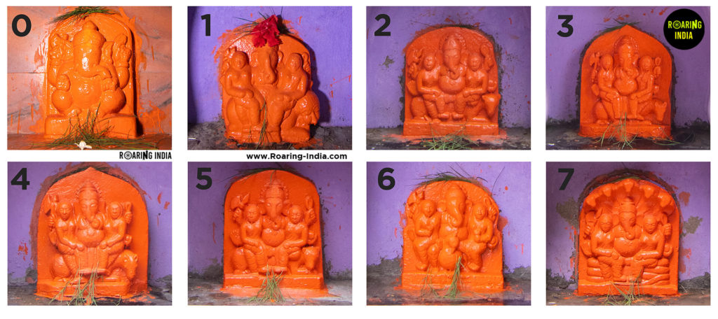 Incarnations of lord Ganesh in Shri Mayureshwar Temple Kempwad