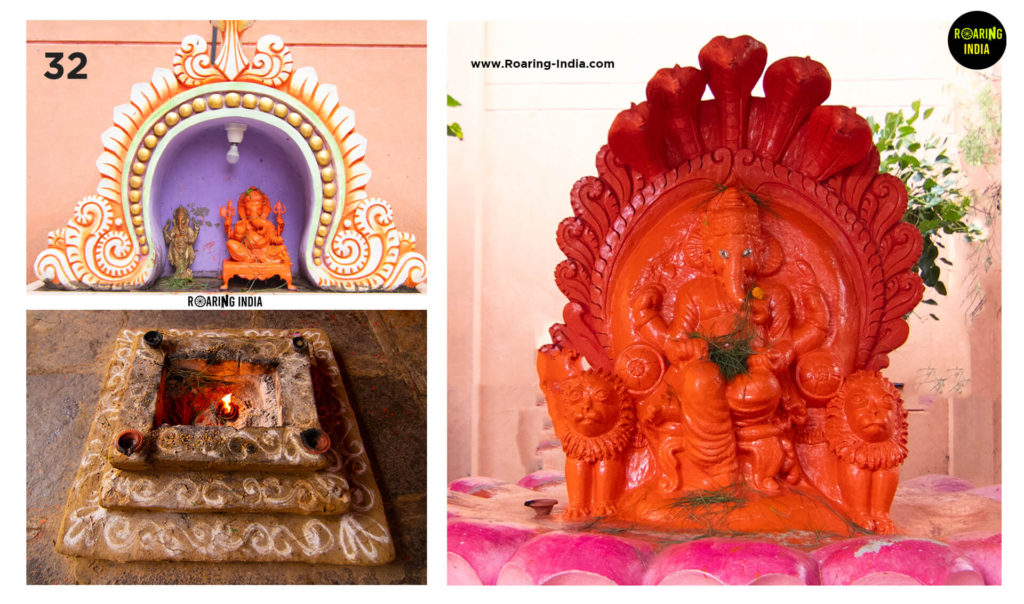 Incarnations of lord Shri Ganesh in Shri Mayureshwar Temple Kempwad