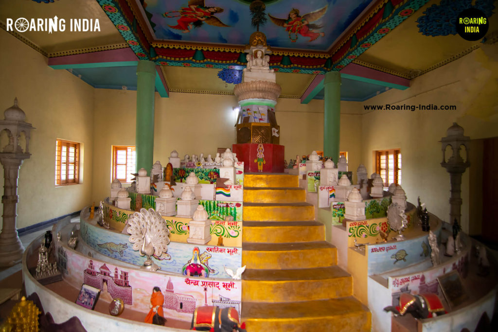 Inside view of Samavasaran Temple Shedbal