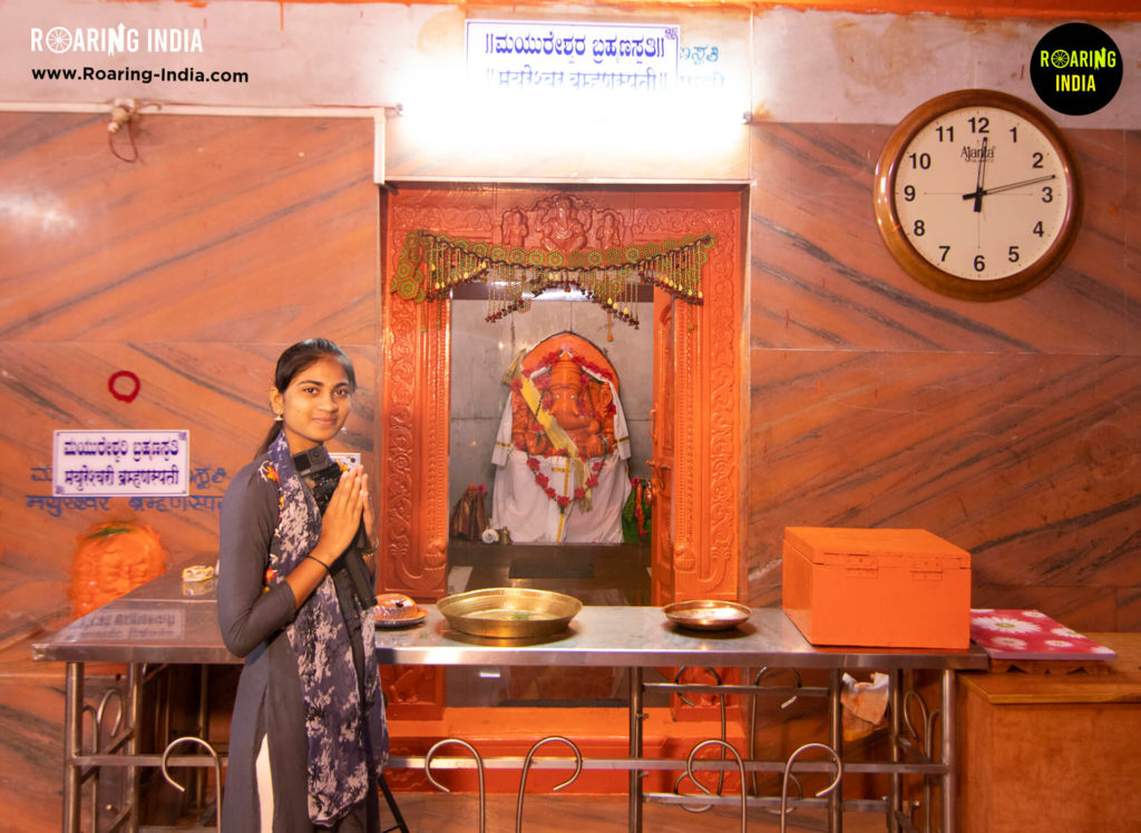 Mayashree Mali in Shri Mayureshwar Temple Kempwad