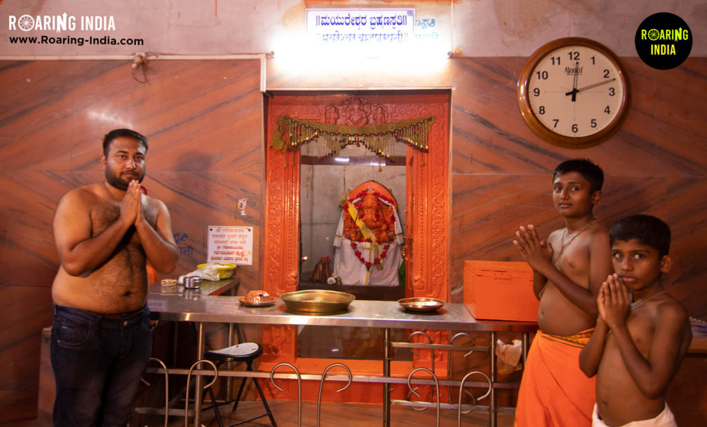 Team Roairng India in Shri Mayureshwar Temple Kempwad