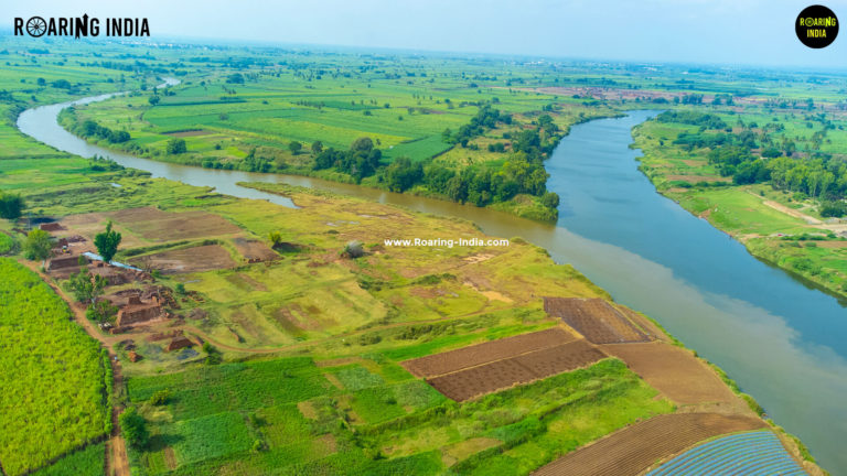 Aerial View of Krishna-Warana Sangam, Haripur