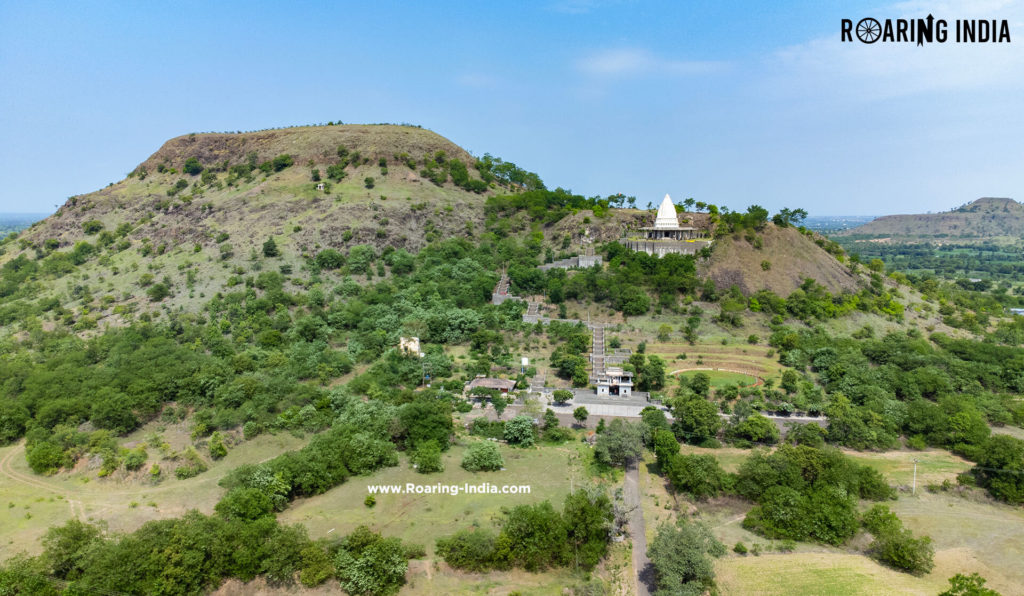 Drone View of Honai Temple Hills Station, Hatnur