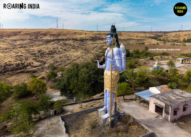 Near Side view of Harneshwar Shiva Statue, Raywadi