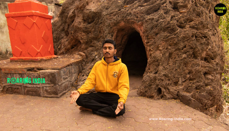 Shrikant Gondhali at Shukacharya Cave