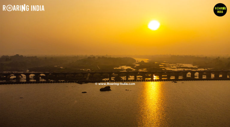 Sunrise View at Krishna River Ramling Bet, Bahe, Maharashtra