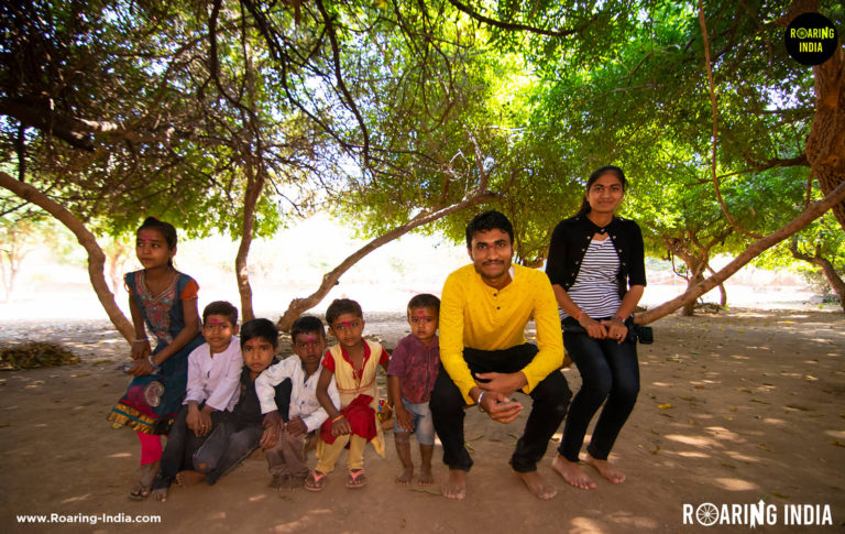 Team Roaring India with kids - Kolgiri Bhairavnath Temple, Kolgiri, Jath