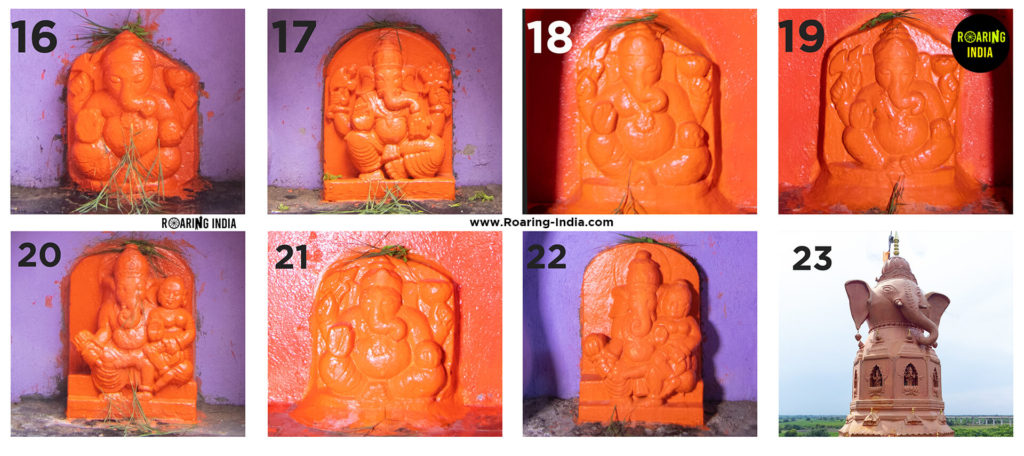 Incarnations of lord Ganesh at Shri Mayureshwar Temple Kempwad