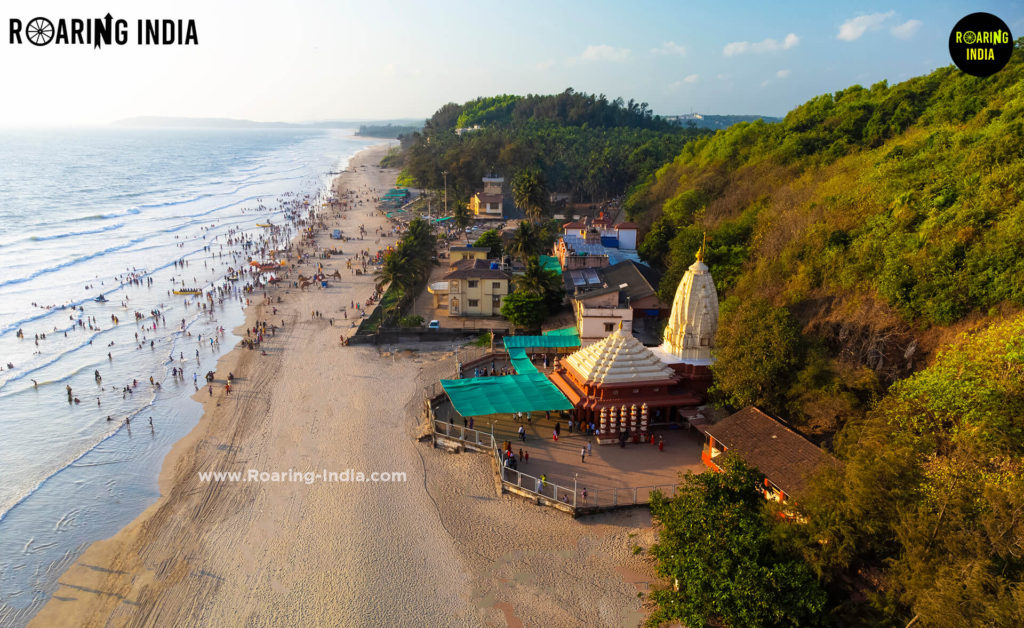 Drone view of Ganpatipule
