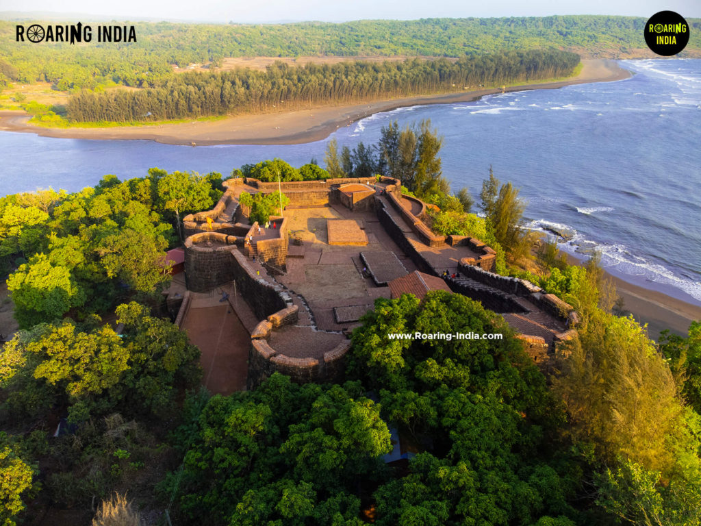 Muchkundi River Meeting Arabian Sea at Purnagad Fort, Ratnagiri