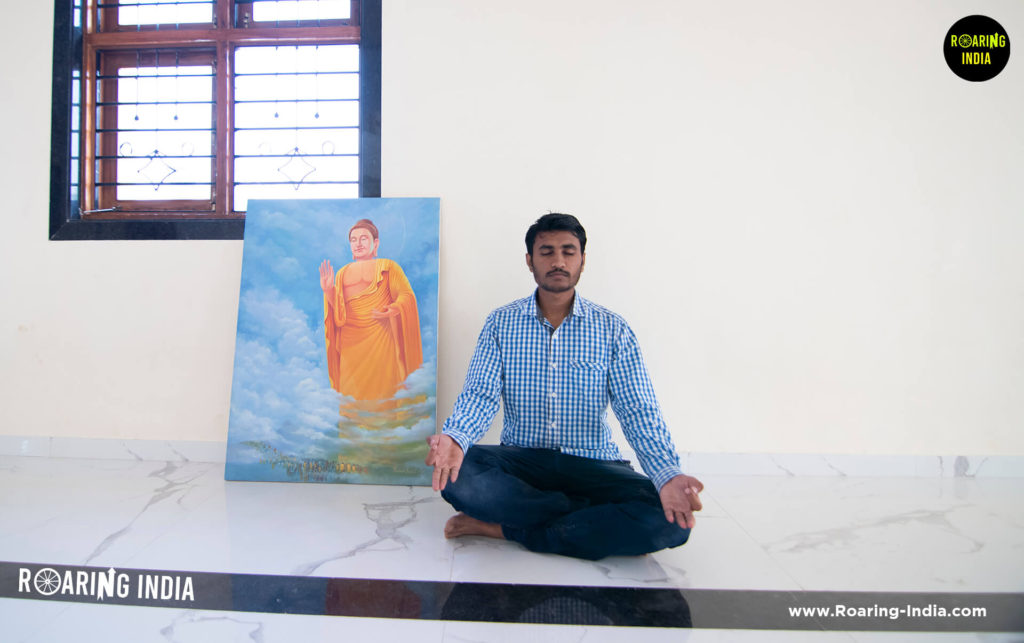 Shrikant Gondhali in Dhamma Bhumi Buddha Vihar, Gugwad, Jath