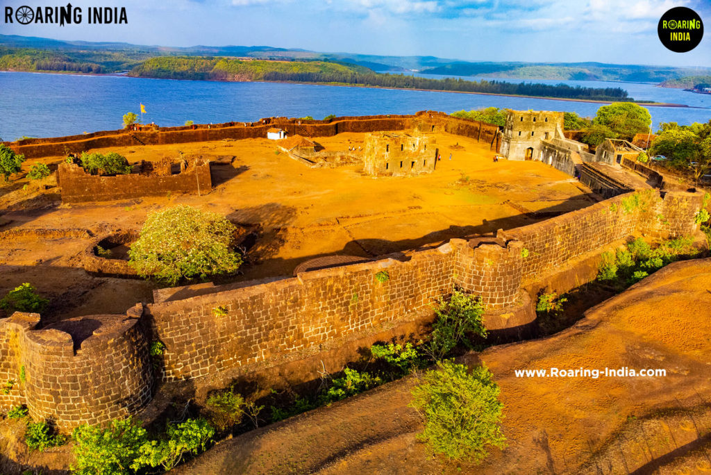 Side view of Jaigad Fort