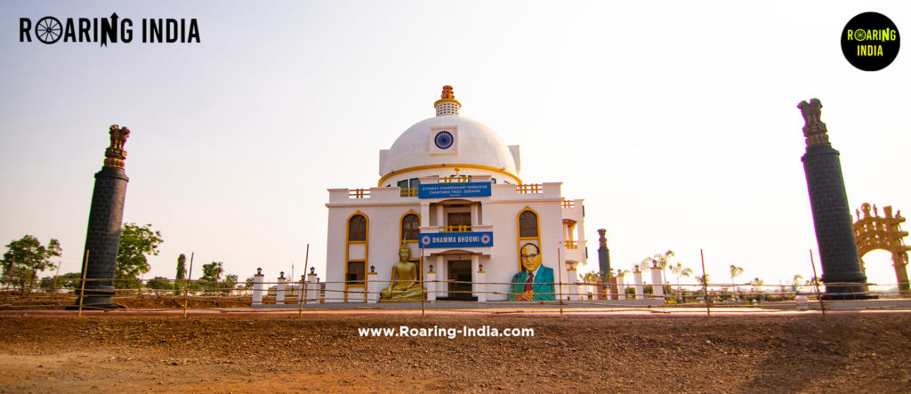 Wide view of Dhamma Bhumi Buddha Vihar, Gugwad, Jath